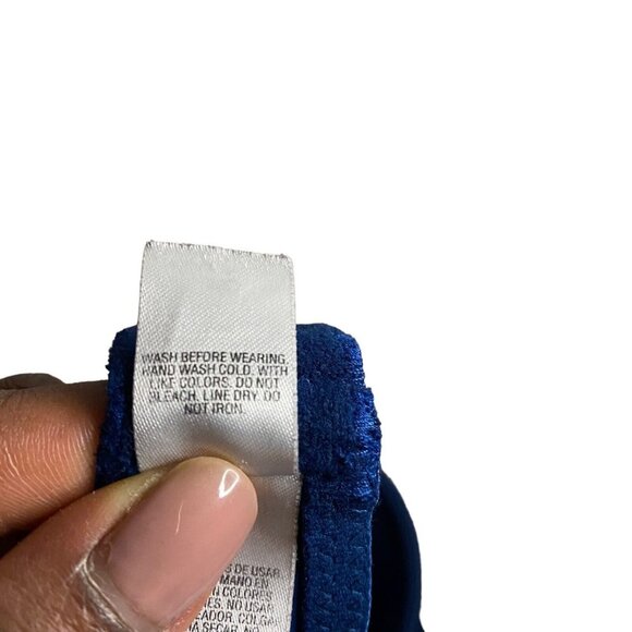 Jaclyn Smith Collection Women's Blue Lace Detail Lightly Lined Bra - Picture 5 of 6